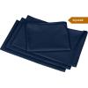 imageUtopia Bedding Waterproof Queen Size Pillow Protectors Zippered 4 Pack White Dust Mite and Bed Bug Proof Pillow case Protectors Moisture Wicking Pillow Encasement Covers 20 x 28 InchesNavy Blue