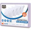 imageUtopia Bedding Waterproof Queen Size Pillow Protectors Zippered 4 Pack White Dust Mite and Bed Bug Proof Pillow case Protectors Moisture Wicking Pillow Encasement Covers 20 x 28 InchesLavender