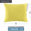 imageUtopia Bedding Waterproof Queen Size Pillow Protectors Zippered 4 Pack White Dust Mite and Bed Bug Proof Pillow case Protectors Moisture Wicking Pillow Encasement Covers 20 x 28 InchesYellow