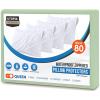 imageUtopia Bedding Waterproof Queen Size Pillow Protectors Zippered 4 Pack White Dust Mite and Bed Bug Proof Pillow case Protectors Moisture Wicking Pillow Encasement Covers 20 x 28 InchesSage
