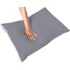 imageUtopia Bedding Waterproof Queen Size Pillow Protectors Zippered 4 Pack White Dust Mite and Bed Bug Proof Pillow case Protectors Moisture Wicking Pillow Encasement Covers 20 x 28 InchesGray