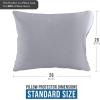 imageUtopia Bedding Waterproof Queen Size Pillow Protectors Zippered 4 Pack White Dust Mite and Bed Bug Proof Pillow case Protectors Moisture Wicking Pillow Encasement Covers 20 x 28 InchesGray