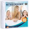 imageUtopia Bedding Zippered Mattress Encasement Queen 100 Waterproof Bed Bug and Dust Mite Proof Mattress Protector Absorbent SixSided Mattress Cover10