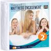 imageUtopia Bedding Zippered Mattress Encasement Queen 100 Waterproof Bed Bug and Dust Mite Proof Mattress Protector Absorbent SixSided Mattress Cover2