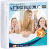 imageUtopia Bedding Zippered Mattress Encasement Queen 100 Waterproof Bed Bug and Dust Mite Proof Mattress Protector Absorbent SixSided Mattress Cover2