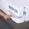 imageUtopia Bedding Zippered Mattress Encasement Queen 100 Waterproof Bed Bug and Dust Mite Proof Mattress Protector Absorbent SixSided Mattress Cover2