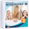 imageUtopia Bedding Zippered Mattress Encasement Queen 100 Waterproof Bed Bug and Dust Mite Proof Mattress Protector Absorbent SixSided Mattress Cover2