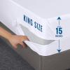 imageUtopia Bedding Zippered Mattress Encasement Queen 100 Waterproof Bed Bug and Dust Mite Proof Mattress Protector Absorbent SixSided Mattress Cover4
