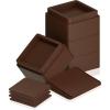 imageUtopia Bedding Bed Risers 2 Inch  Pack of 8  Adjustable Furniture Risers 2 ampamp 4 inch  Anti Slip Foam ampamp Rubber Pad  Stackable Bed Lifts Risers Heavy Duty for Sofa Bed Table Couch ampamp Chair BlackBrown