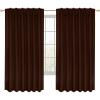 imageUtopia Bedding Curtain for Bedroom  Rod Pocket Blackout Curtains 63 Inch Length 2 Panels Set  Thermal Curtains ampamp Drapes for Living Room Bedroom 52W x 63L Inches BlackChocolate
