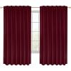 imageUtopia Bedding Curtain for Bedroom  Rod Pocket Blackout Curtains 63 Inch Length 2 Panels Set  Thermal Curtains ampamp Drapes for Living Room Bedroom 52W x 63L Inches BlackBurgundy