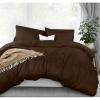 imageUtopia Bedding Duvet Cover King Size  1 Duvet Cover with 2 Pillow Shams  3 Pieces Bedding Duvet Cover with Zipper Closure  Soft Brushed Microfiber 104 X 90 Inches King NavyBrown