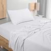 imageUtopia Bedding Queen Sheet Set  Jersey Knit Sheets 4 Piece  Cotton  Soft TShirt Stretchy Sheets  Heather Light GreyWhite