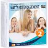 imageUtopia Bedding Zippered Mattress Encasement Queen 100 Waterproof Bed Bug and Dust Mite Proof Mattress Protector Absorbent SixSided Mattress Cover2