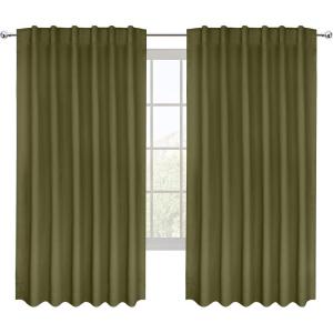 imageUtopia Bedding Curtain for Bedroom  Rod Pocket Blackout Curtains 63 Inch Length 2 Panels Set  Thermal Curtains ampamp Drapes for Living Room Bedroom 52W x 63L Inches BlackOlive