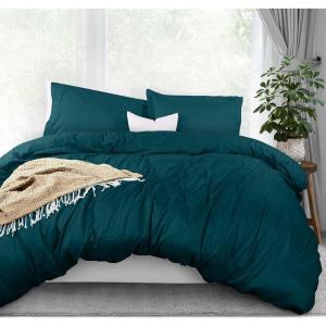 imageUtopia Bedding Duvet Cover King Size  1 Duvet Cover with 2 Pillow Shams  3 Pieces Bedding Duvet Cover with Zipper Closure  Soft Brushed Microfiber 104 X 90 Inches King NavyTeal