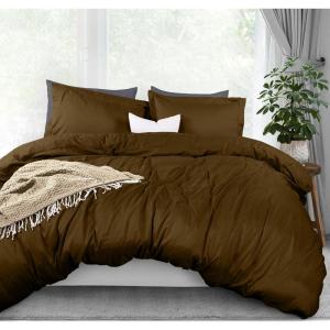 imageUtopia Bedding Duvet Cover King Size  1 Duvet Cover with 2 Pillow Shams  3 Pieces Bedding Duvet Cover with Zipper Closure  Soft Brushed Microfiber 104 X 90 Inches King NavyMocha