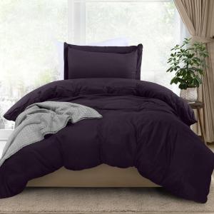 imageUtopia Bedding Duvet Cover King Size  1 Duvet Cover with 2 Pillow Shams  3 Pieces Bedding Duvet Cover with Zipper Closure  Soft Brushed Microfiber 104 X 90 Inches King NavyPurple