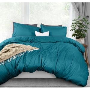 imageUtopia Bedding Duvet Cover King Size  1 Duvet Cover with 2 Pillow Shams  3 Pieces Bedding Duvet Cover with Zipper Closure  Soft Brushed Microfiber 104 X 90 Inches King NavyDenim Blue