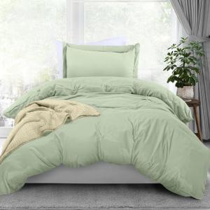 imageUtopia Bedding Duvet Cover King Size  1 Duvet Cover with 2 Pillow Shams  3 Pieces Bedding Duvet Cover with Zipper Closure  Soft Brushed Microfiber 104 X 90 Inches King NavySage