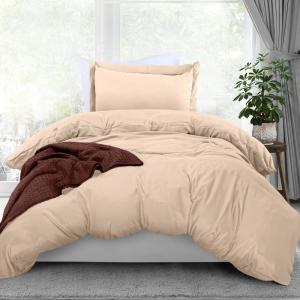 imageUtopia Bedding Duvet Cover King Size  1 Duvet Cover with 2 Pillow Shams  3 Pieces Bedding Duvet Cover with Zipper Closure  Soft Brushed Microfiber 104 X 90 Inches King NavyBeige