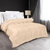 imageUtopia Bedding All Season Down Alternative Quilted Queen Comforter Duvet Insert with Corner Tabs Machine Washable Bed Comforter WhiteBeige