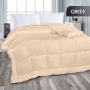 imageUtopia Bedding All Season Down Alternative Quilted Queen Comforter Duvet Insert with Corner Tabs Machine Washable Bed Comforter WhiteBeige