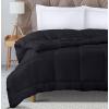 imageUtopia Bedding All Season Down Alternative Quilted Queen Comforter Duvet Insert with Corner Tabs Machine Washable Bed Comforter WhiteBlack