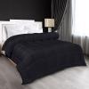 imageUtopia Bedding All Season Down Alternative Quilted Queen Comforter Duvet Insert with Corner Tabs Machine Washable Bed Comforter WhiteBlack