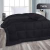 imageUtopia Bedding All Season Down Alternative Quilted Queen Comforter Duvet Insert with Corner Tabs Machine Washable Bed Comforter WhiteBlack