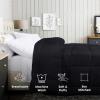 imageUtopia Bedding All Season Down Alternative Quilted Queen Comforter Duvet Insert with Corner Tabs Machine Washable Bed Comforter WhiteBlack