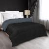 imageUtopia Bedding All Season Down Alternative Quilted Queen Comforter Duvet Insert with Corner Tabs Machine Washable Bed Comforter WhiteBlackGrey