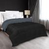 imageUtopia Bedding All Season Down Alternative Quilted Queen Comforter Duvet Insert with Corner Tabs Machine Washable Bed Comforter WhiteBlackGrey