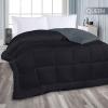 imageUtopia Bedding All Season Down Alternative Quilted Queen Comforter Duvet Insert with Corner Tabs Machine Washable Bed Comforter WhiteBlackGrey