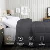 imageUtopia Bedding All Season Down Alternative Quilted Queen Comforter Duvet Insert with Corner Tabs Machine Washable Bed Comforter WhiteGrey