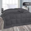 imageUtopia Bedding All Season Down Alternative Quilted Queen Comforter Duvet Insert with Corner Tabs Machine Washable Bed Comforter WhiteGrey