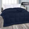 imageUtopia Bedding All Season Down Alternative Quilted Queen Comforter Duvet Insert with Corner Tabs Machine Washable Bed Comforter WhiteNavy