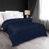 imageUtopia Bedding All Season Down Alternative Quilted Queen Comforter Duvet Insert with Corner Tabs Machine Washable Bed Comforter WhiteNavy