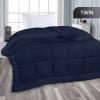 imageUtopia Bedding All Season Down Alternative Quilted Queen Comforter Duvet Insert with Corner Tabs Machine Washable Bed Comforter WhiteNavy