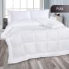 imageUtopia Bedding All Season Down Alternative Quilted Queen Comforter Duvet Insert with Corner Tabs Machine Washable Bed Comforter WhiteWhite