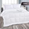 imageUtopia Bedding All Season Down Alternative Quilted Queen Comforter Duvet Insert with Corner Tabs Machine Washable Bed Comforter WhiteWhite
