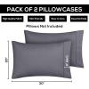imageUtopia Bedding Brushed Microfiber Pillowcases  20 by 30 inches Pillow Covers  Grey Bulk Pack of 80