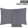 imageUtopia Bedding Brushed Microfiber Pillowcases  20 by 30 inches Pillow Covers  Grey Bulk Pack of 80
