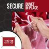 imageUtopia Bedding Duvet Cover Queen Size  1 Duvet Cover with 2 Pillow Shams 3 Pieces Comforter Cover with Zipper Closure  Ultra Soft Brushed Microfiber 90 X 90 Inches Queen Quatrefoil AquaQuarterfoil Burgundy