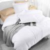 imageUtopia Bedding Duvet Cover Queen Size  1 Duvet Cover with 2 Pillow Shams 3 Pieces Comforter Cover with Zipper Closure  Ultra Soft Brushed Microfiber 90 X 90 Inches Queen Quatrefoil AquaWhite