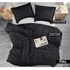 imageUtopia Bedding Duvet Cover Queen Size  1 Duvet Cover with 2 Pillow Shams 3 Pieces Comforter Cover with Zipper Closure  Ultra Soft Brushed Microfiber 90 X 90 Inches Queen Quatrefoil AquaSeer Sucker Black