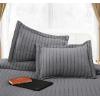 imageUtopia Bedding Duvet Cover Queen Size  1 Duvet Cover with 2 Pillow Shams 3 Pieces Comforter Cover with Zipper Closure  Ultra Soft Brushed Microfiber 90 X 90 Inches Queen Quatrefoil AquaSeer Sucker Grey