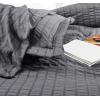 imageUtopia Bedding Duvet Cover Queen Size  1 Duvet Cover with 2 Pillow Shams 3 Pieces Comforter Cover with Zipper Closure  Ultra Soft Brushed Microfiber 90 X 90 Inches Queen Quatrefoil AquaSeer Sucker Grey