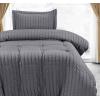 imageUtopia Bedding Duvet Cover Queen Size  1 Duvet Cover with 2 Pillow Shams 3 Pieces Comforter Cover with Zipper Closure  Ultra Soft Brushed Microfiber 90 X 90 Inches Queen Quatrefoil AquaSeer Sucker Grey