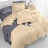 imageUtopia Bedding Duvet Cover Queen Size  1 Duvet Cover with 2 Pillow Shams 3 Pieces Comforter Cover with Zipper Closure  Ultra Soft Brushed Microfiber 90 X 90 Inches Queen Quatrefoil AquaSeer Sucker Beige